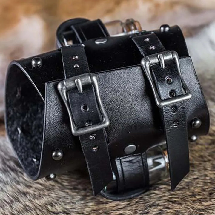 Steampunk Armor Cuff Cosplay leather