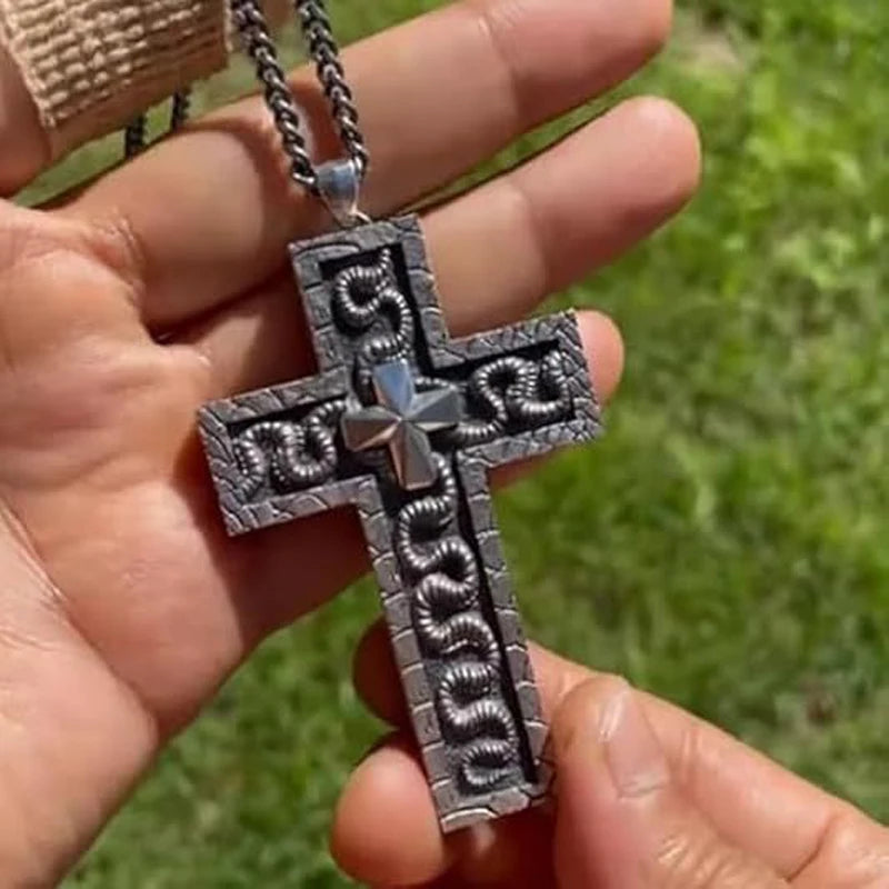 Steampunk Artistic Cross Necklace stylish