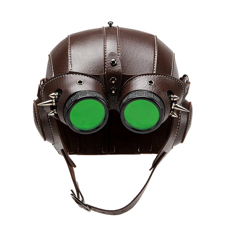 Steampunk Aviator Mask Brown