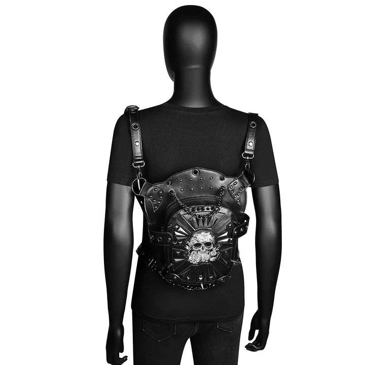 Steampunk Bag Skull Gothic Design durable