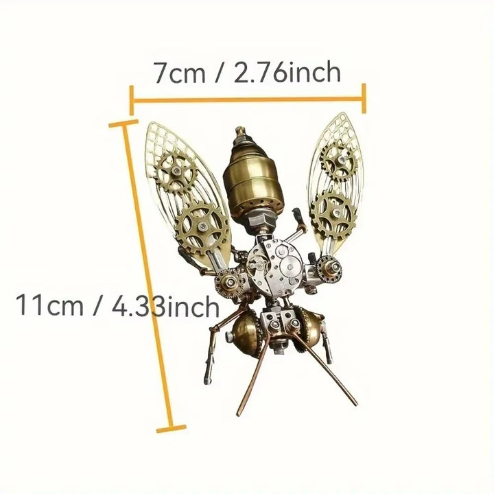 Steampunk Bee Sculpture Gold
