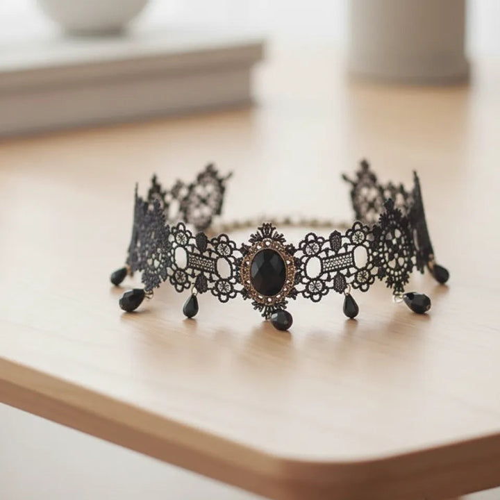 Steampunk Black Choker
