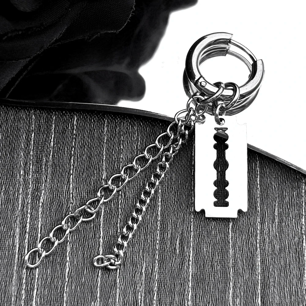 Steampunk Blade Earrings Stylish