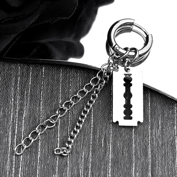 Steampunk Blade Earrings Stylish