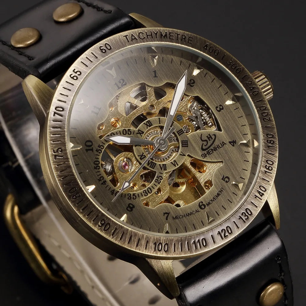 Steampunk Bronze Wristwatch timeless