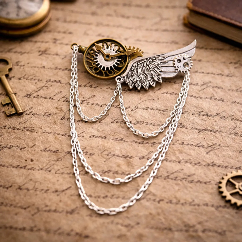 Steampunk Brooch Design 