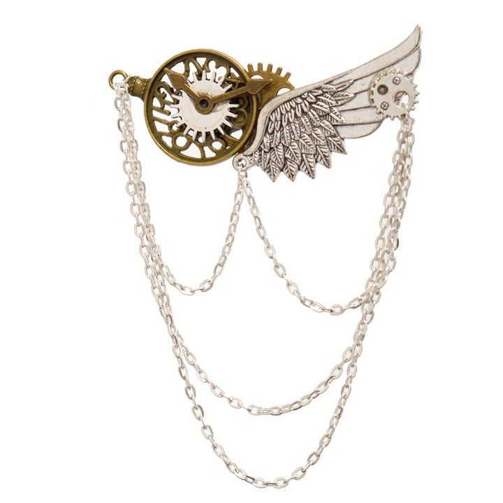 Steampunk Brooch Design Gold