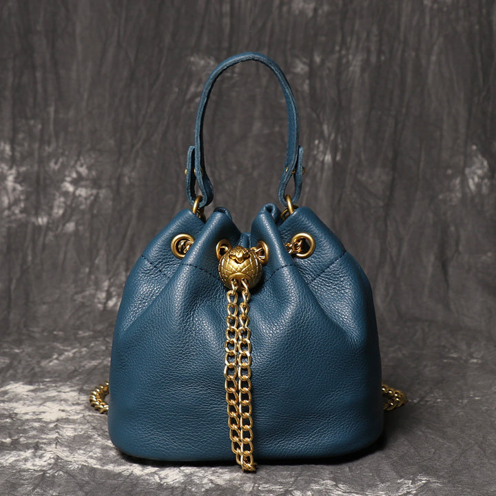 Steampunk Bucket Bag blue
