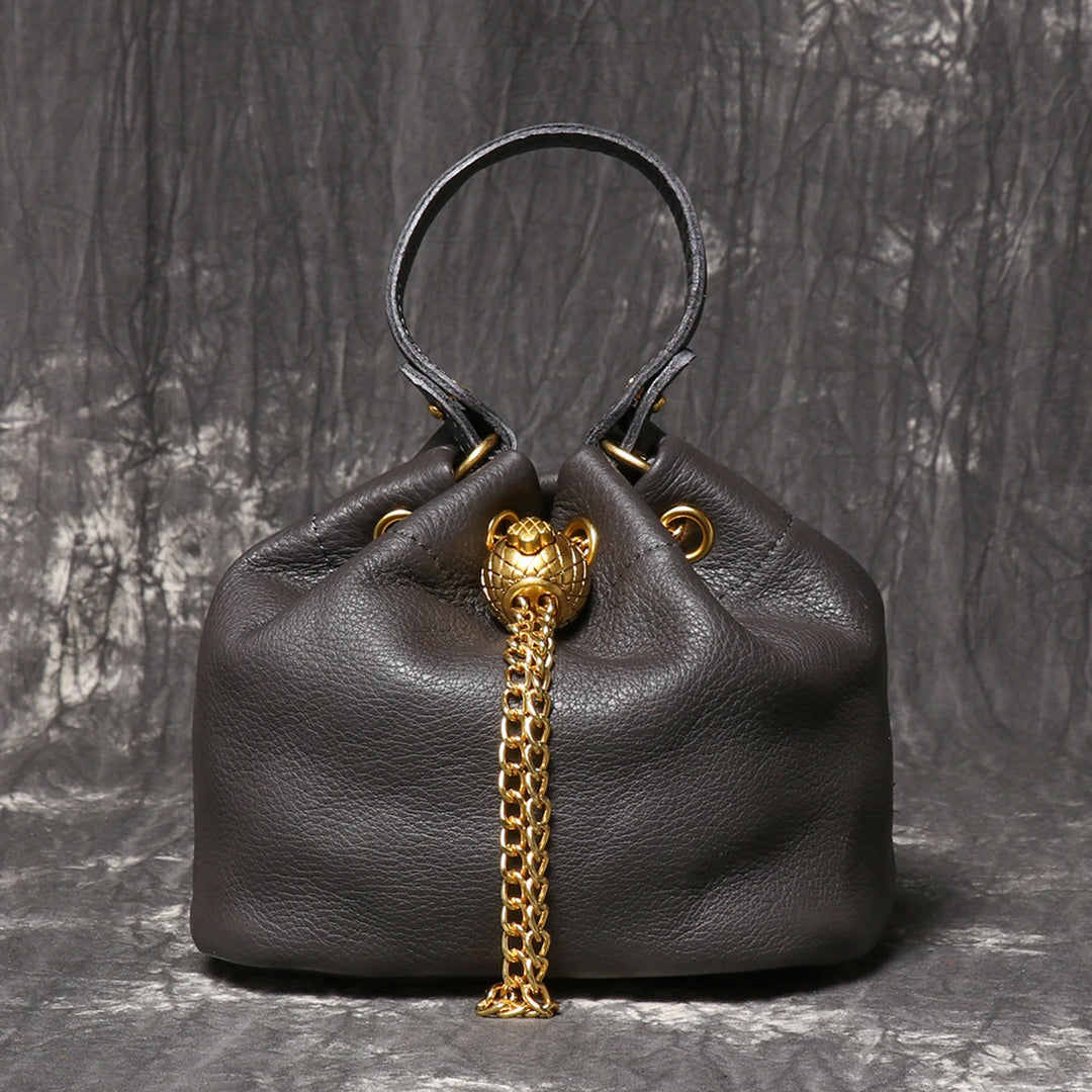 Steampunk Bucket Bag grey
