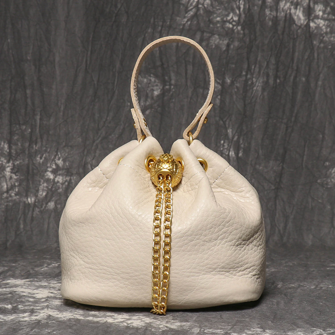 Steampunk Bucket Bag white