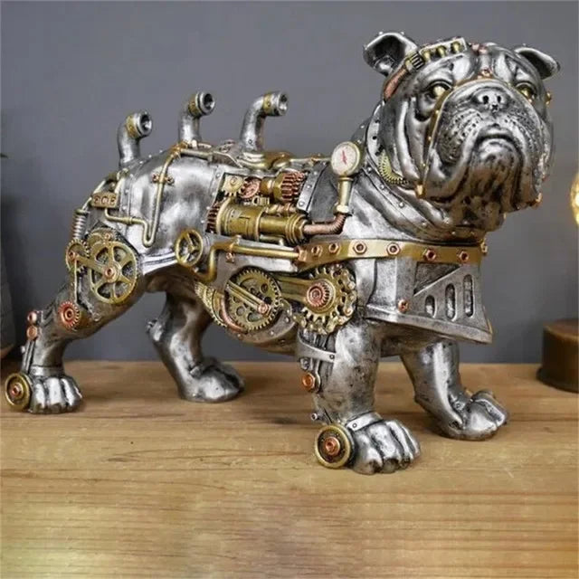 Steampunk Bulldog Sculpture