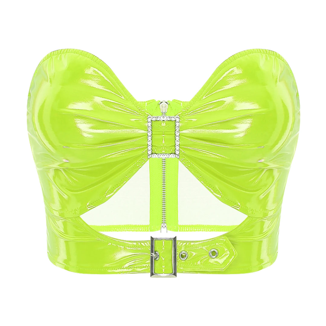 Steampunk Bustier Bra Green