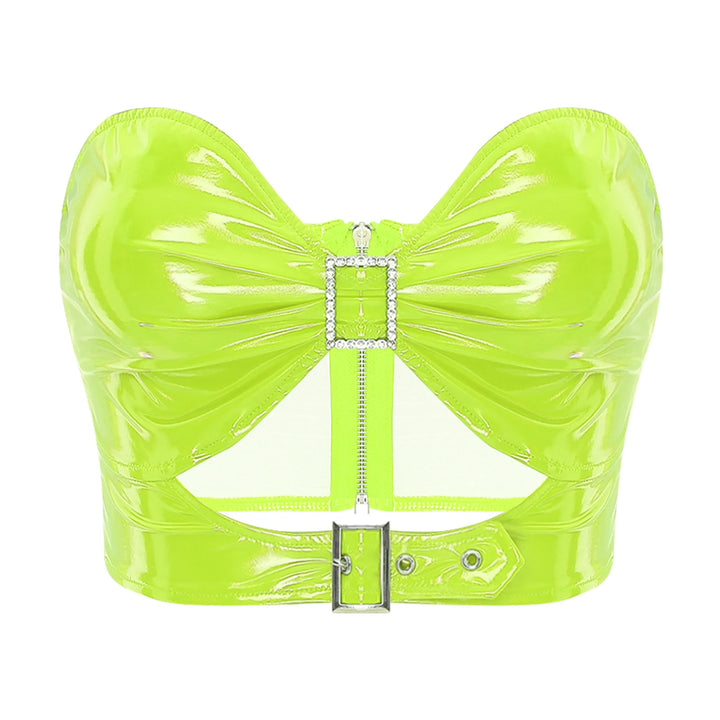Steampunk Bustier Bra Green