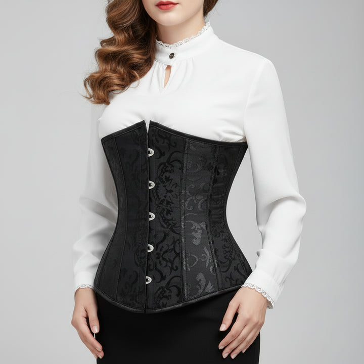 Steampunk Bustier Corset Jacquard