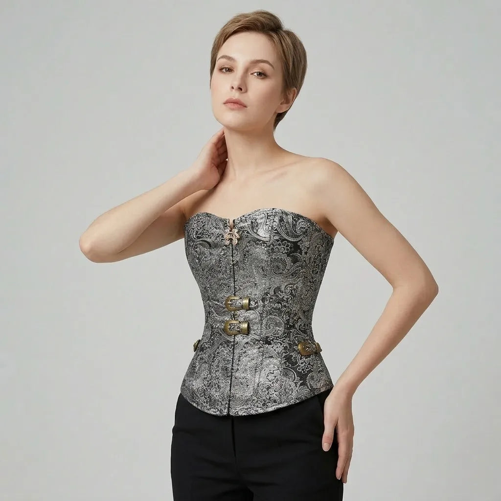 Steampunk Bustier Jacquard Corset