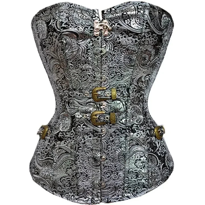 Steampunk Bustier Jacquard Corset Design