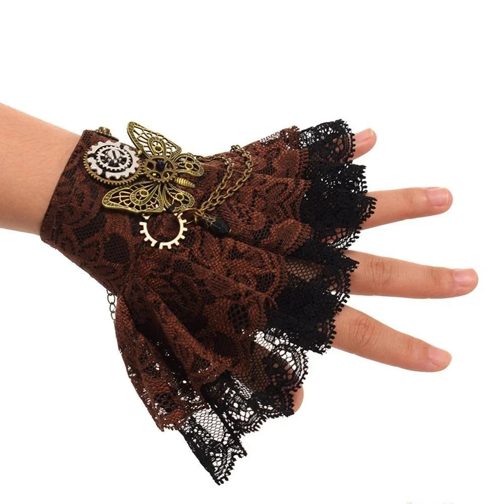 Steampunk Butterfly Lace Bracelet stylish