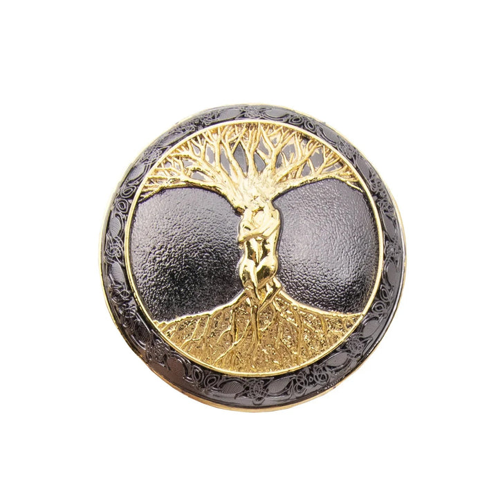 Steampunk Cane With A Black And Gold Tree Design chic