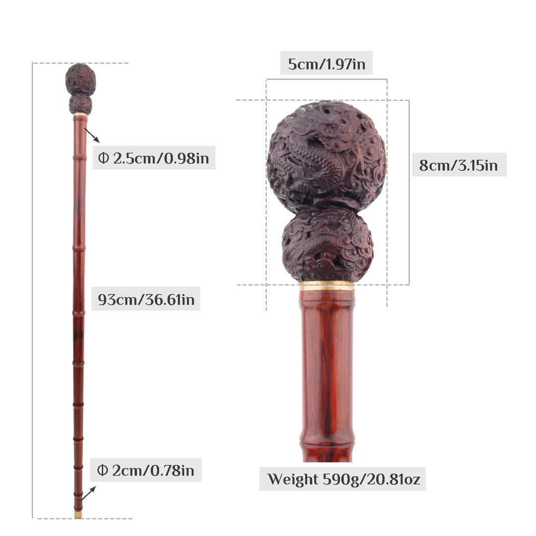 Steampunk Cane With Bamboo Design