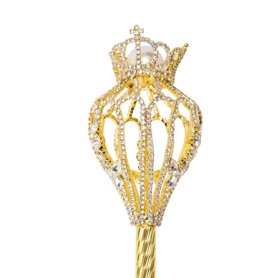 Steampunk Cane With Gold Crown And Diamonds chic