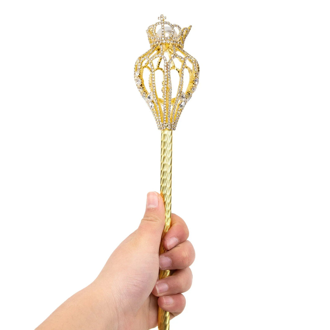 Steampunk Cane With Gold Crown And Diamonds vintage