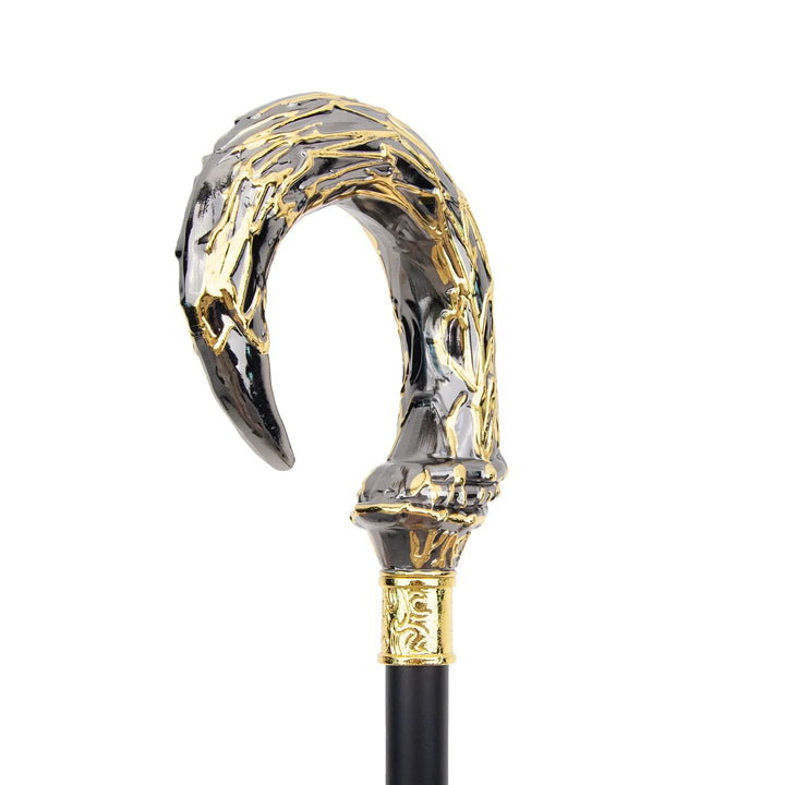 Steampunk Cane With Gold Hook chic