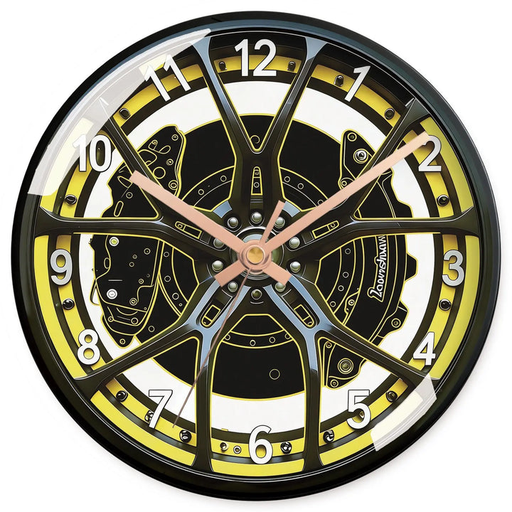 Steampunk Car Wheel Wall Clock durable