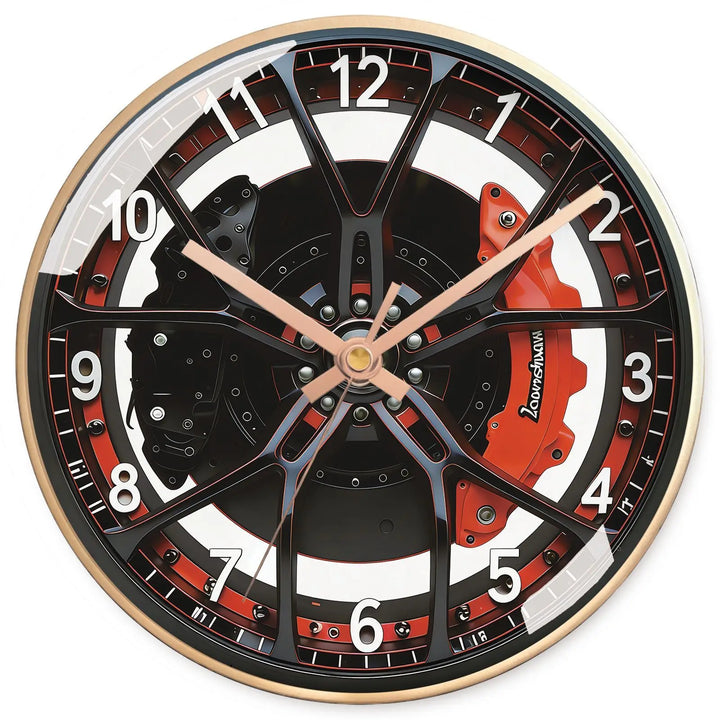Steampunk Car Wheel Wall Clock elegant