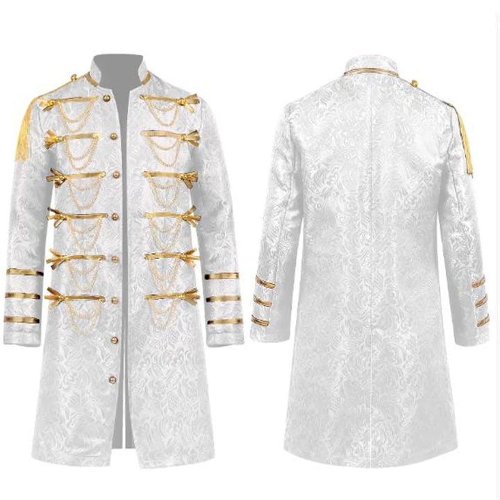 Steampunk Chain-link Coat White
