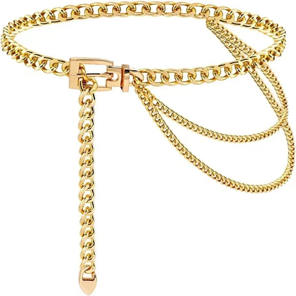 Steampunk Chain Belt Gold