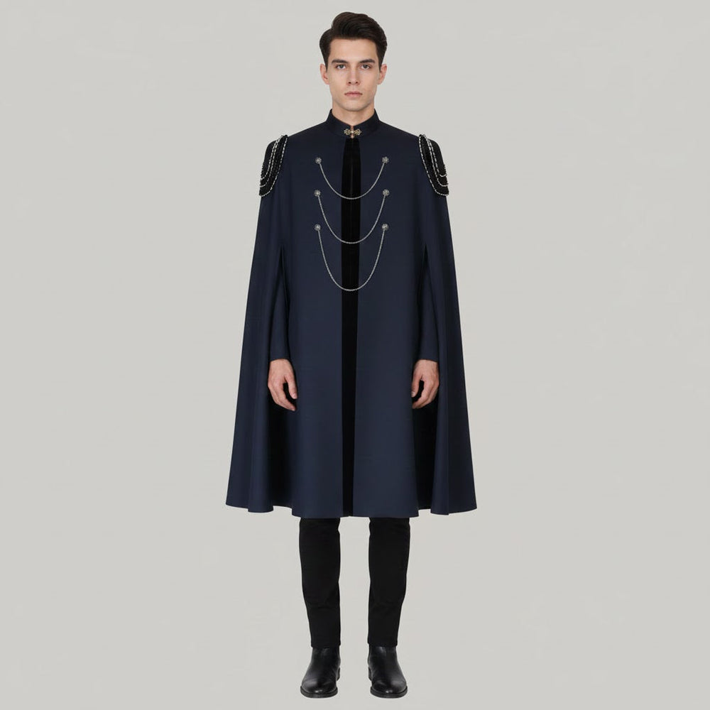 Steampunk Chain Cape Coat