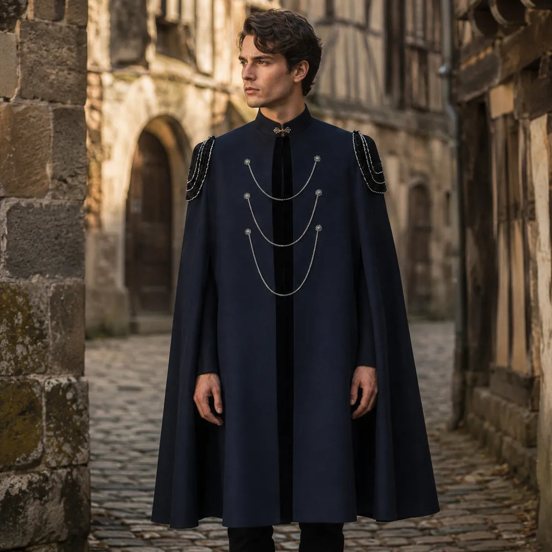 Steampunk Chain Cape Coat
