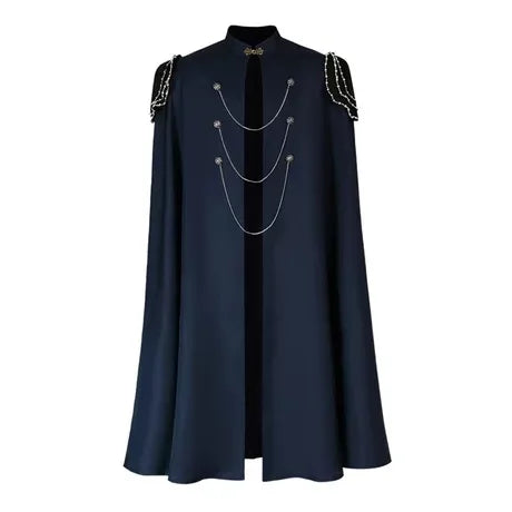 Steampunk Chain Cape Coat – industrial style