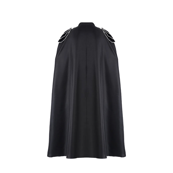 Steampunk Chain Cape Coat – metal chain detail