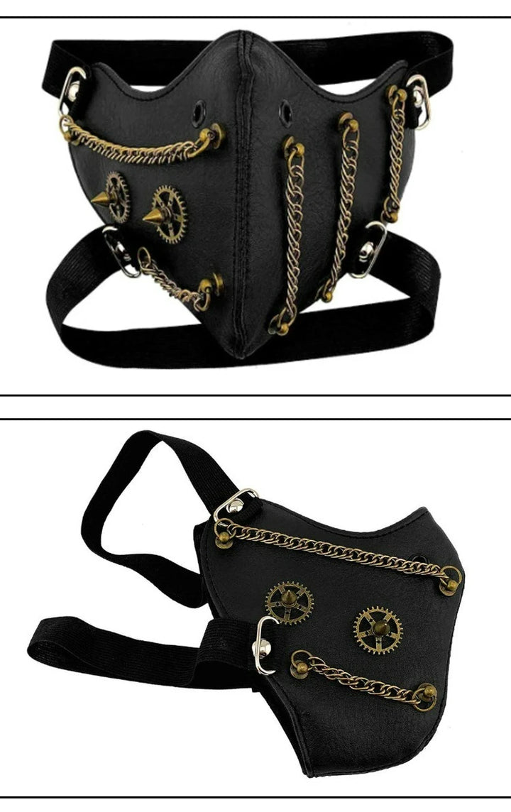 Steampunk Chain Design Mask fashion
