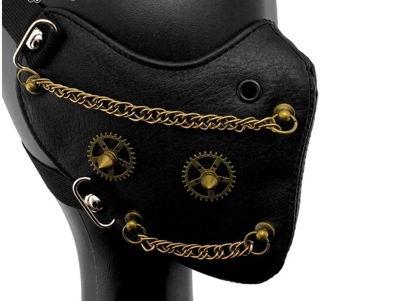 Steampunk Chain Design Mask stylish