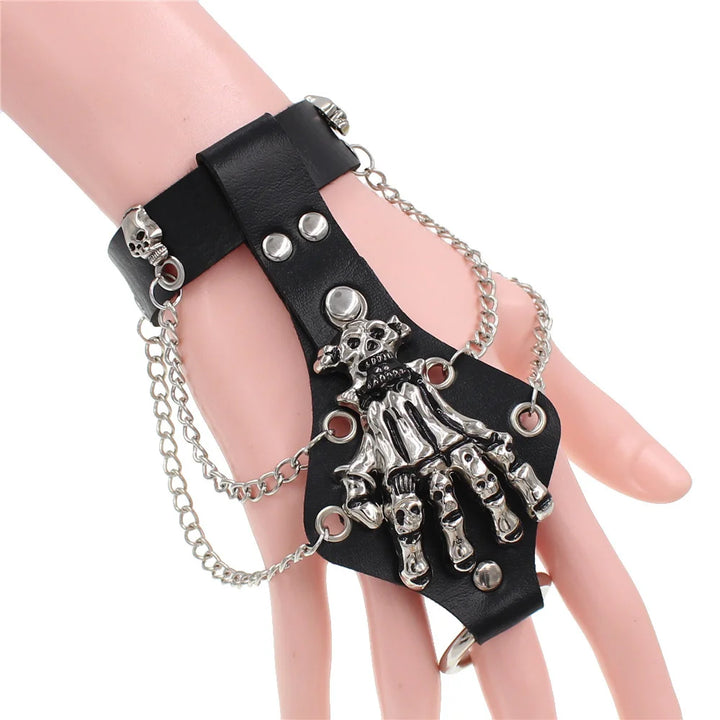 Steampunk Chain Finger Bracelet elegant
