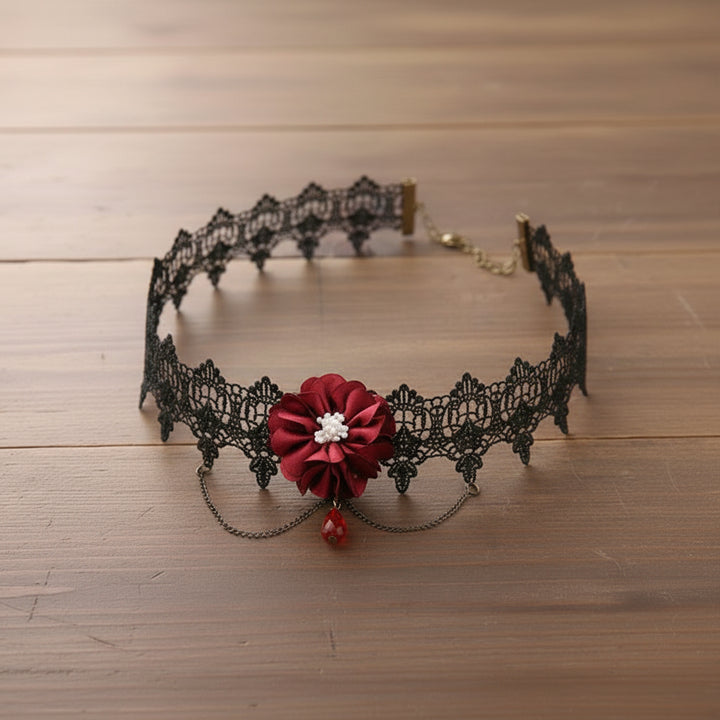 Steampunk Choker Necklace With Chains