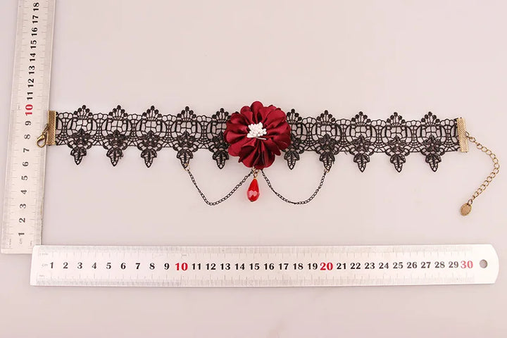 Steampunk Choker Necklace With Chains tendance