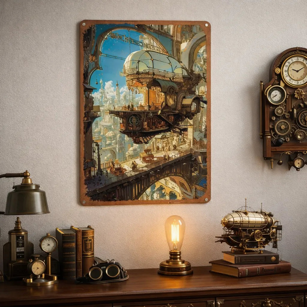 Steampunk City Wall Art