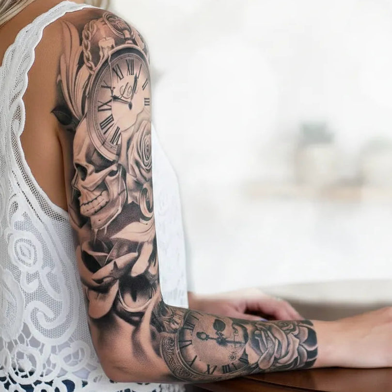 Steampunk Clock Tattoo