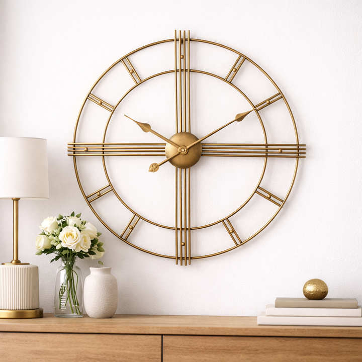 Steampunk Clock With Iron Gears