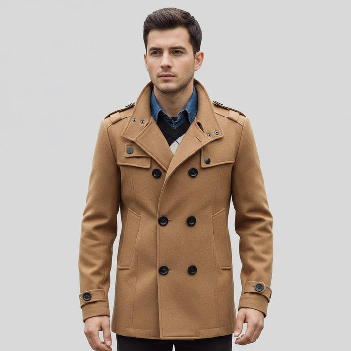 Steampunk Coat High Collar Double-Breasted Vintage