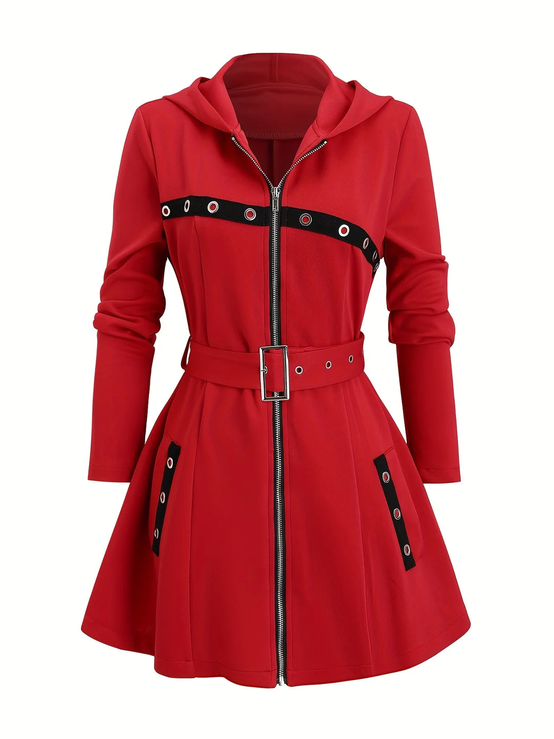 Steampunk Coat With Zipper fashion