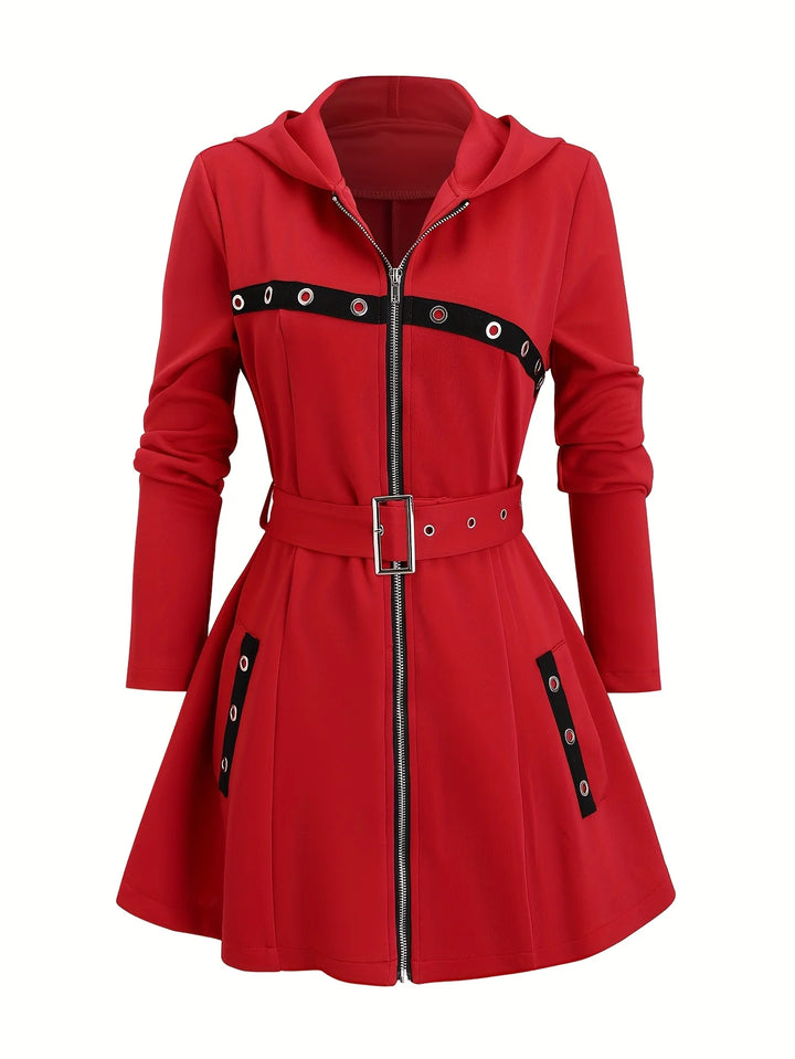 Steampunk Coat With Zipper fashion