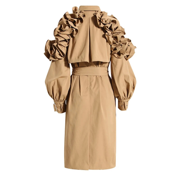 Steampunk Coat with Ruffled Sleeves perfect