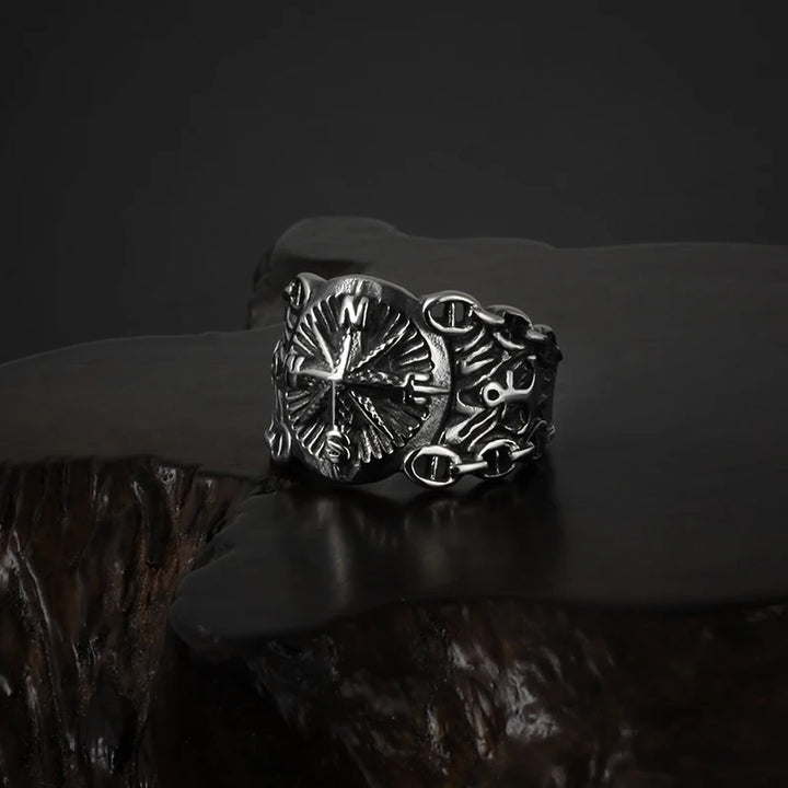 Steampunk Compass Ring