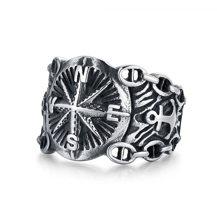 Steampunk Compass Ring chic