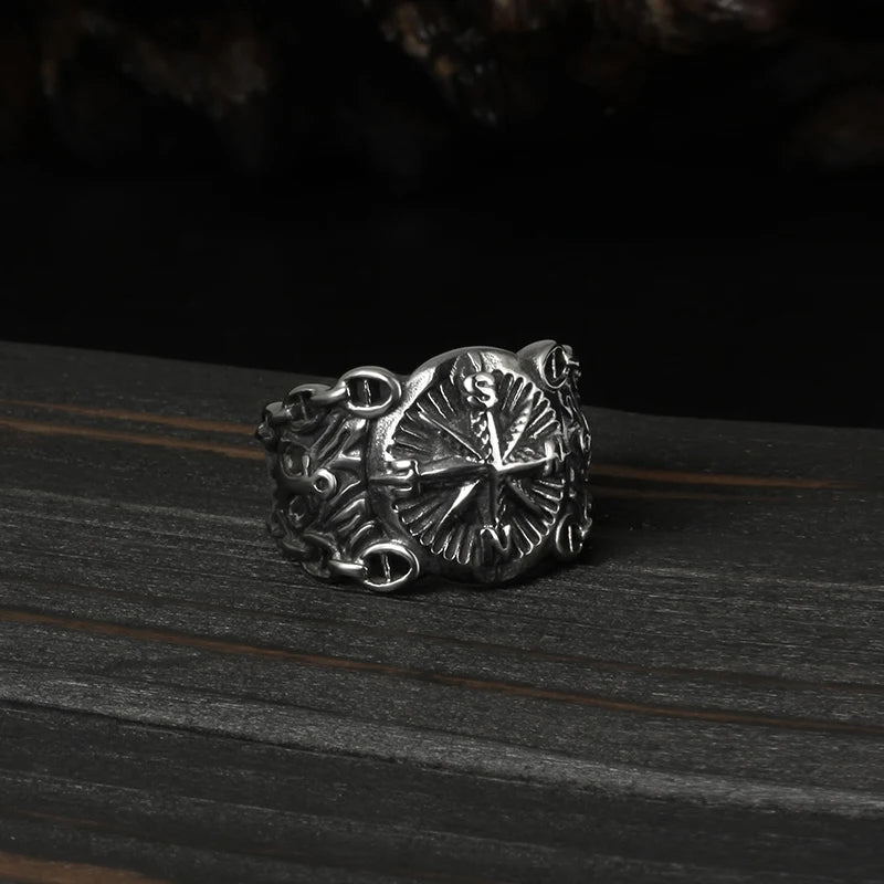 Steampunk Compass Ring quality