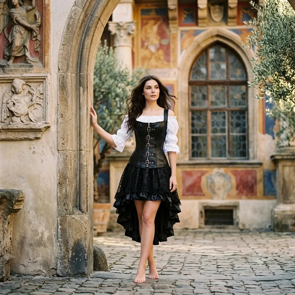 Steampunk Corset Dress Black Gothic – Steampunkstyler